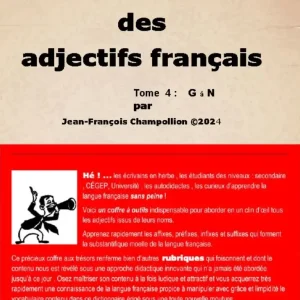 Dictionnaire des Adjectifs Français (Tome 4)